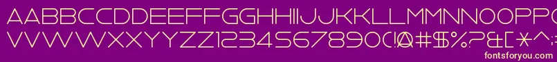 Vv2nightclub Font – Yellow Fonts on Purple Background