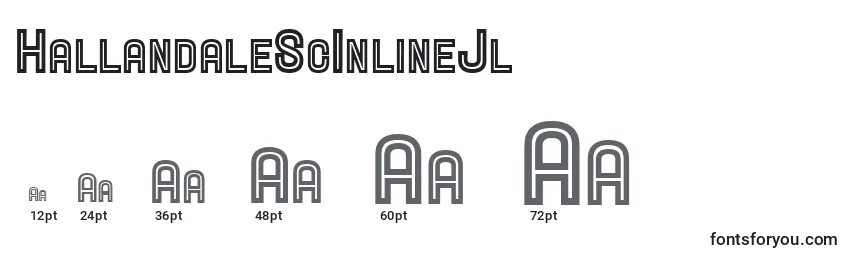 HallandaleScInlineJl Font Sizes
