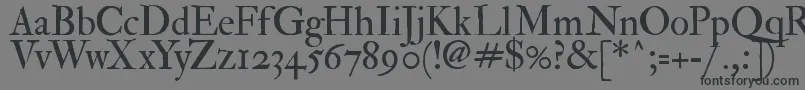 フォントFedprm2 – 黒い文字の灰色の背景
