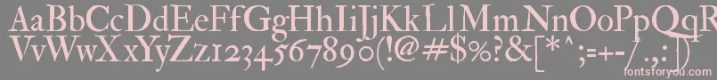Fedprm2 Font – Pink Fonts on Gray Background