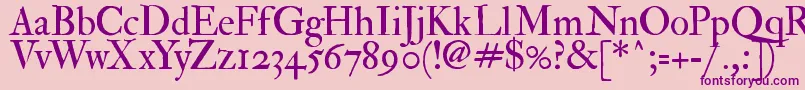 Fedprm2 Font – Purple Fonts on Pink Background