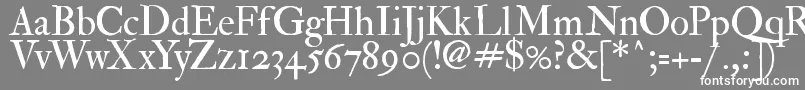 フォントFedprm2 – 灰色の背景に白い文字