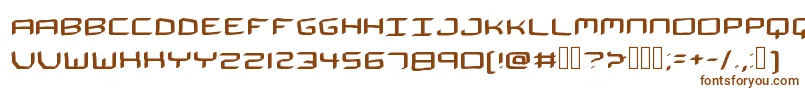 TheSpaceman Font – Brown Fonts on White Background