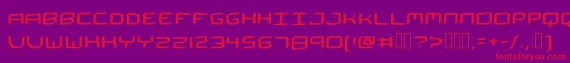 TheSpaceman Font – Red Fonts on Purple Background