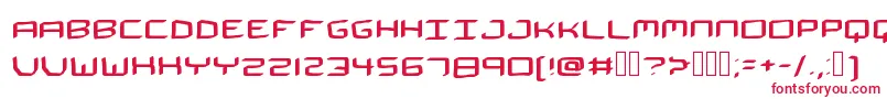 Шрифт TheSpaceman – красные шрифты