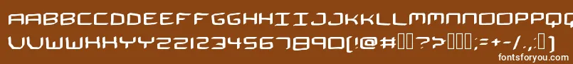 TheSpaceman Font – White Fonts on Brown Background