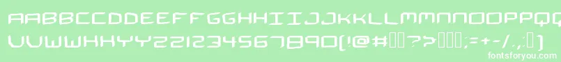 TheSpaceman Font – White Fonts on Green Background