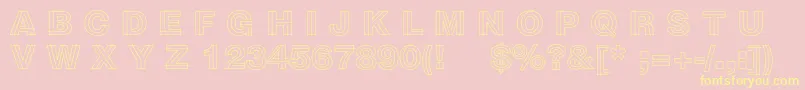 Sansdecorbc Font – Yellow Fonts on Pink Background