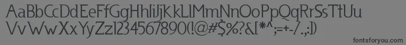 Usenet Font – Black Fonts on Gray Background
