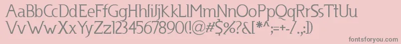 Usenet Font – Gray Fonts on Pink Background