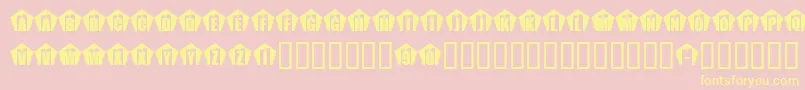 KrInMemory Font – Yellow Fonts on Pink Background