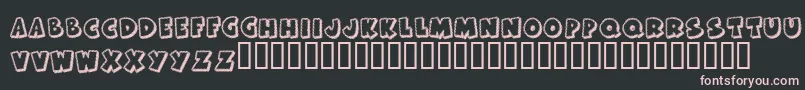 Weitere Informationen zur KrFrostedCake-Schriftart KrFrostedCake-Schriftart – Rosa Schriften auf schwarzem Hintergrund