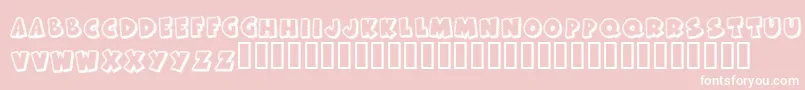 KrFrostedCake Font – White Fonts on Pink Background