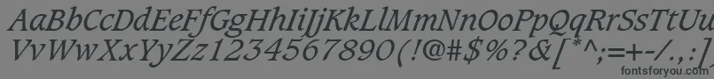 fuente GrammateusSsiItalic – Fuentes Negras Sobre Fondo Gris