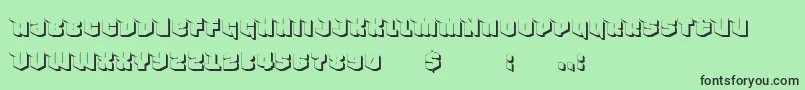 fuente NowyGeroy4fShadow – Fuentes Negras Sobre Fondo Verde