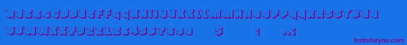 fuente NowyGeroy4fShadow – Fuentes Moradas Sobre Fondo Azul