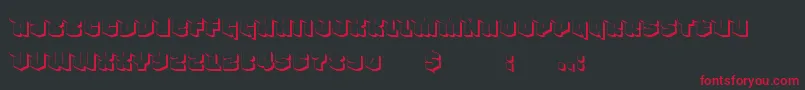 NowyGeroy4fShadow Font – Red Fonts on Black Background