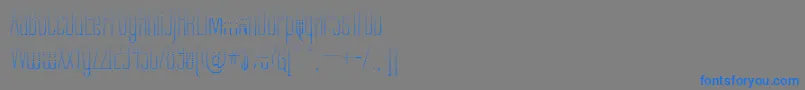 フォントLabtg – 灰色の背景に青い文字