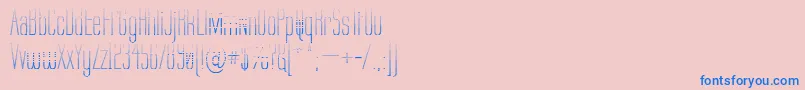Labtgフォントについての詳細 フォントLabtg – ピンクの背景に青い文字