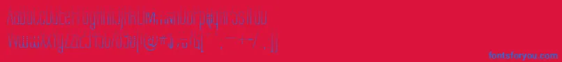Labtg-Schriftart – Blaue Schriften auf rotem Hintergrund