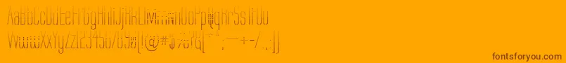 Labtg Font – Brown Fonts on Orange Background