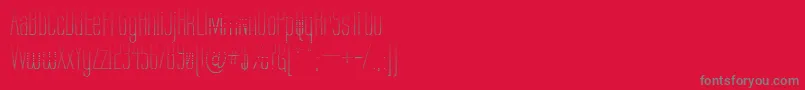 Labtg Font – Gray Fonts on Red Background