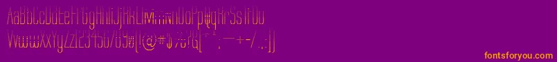 Labtg Font – Orange Fonts on Purple Background