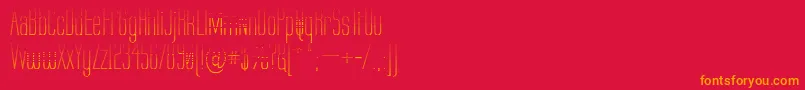 Labtg Font – Orange Fonts on Red Background