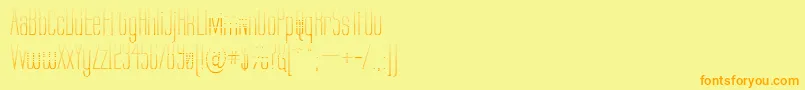 Labtg Font – Orange Fonts on Yellow Background