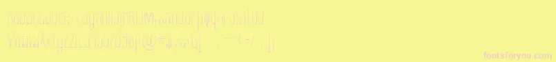 Labtg Font – Pink Fonts on Yellow Background