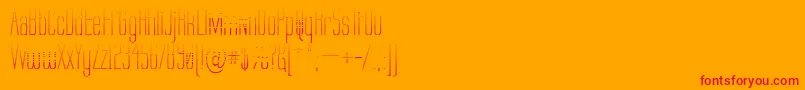 Labtg Font – Red Fonts on Orange Background