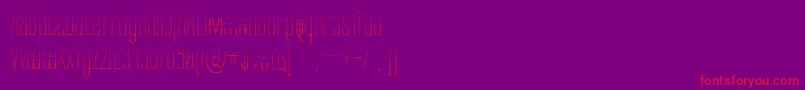 Labtgフォントについての詳細 フォントLabtg – 紫の背景に赤い文字