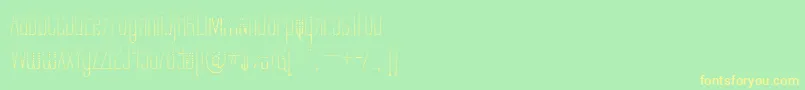 Labtg Font – Yellow Fonts on Green Background