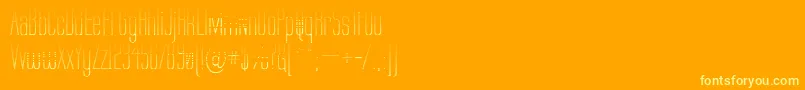 Labtg Font – Yellow Fonts on Orange Background