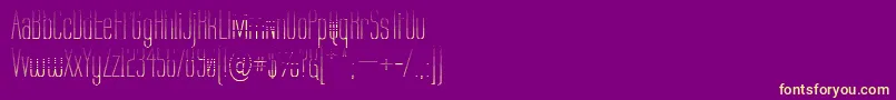 Labtg Font – Yellow Fonts on Purple Background