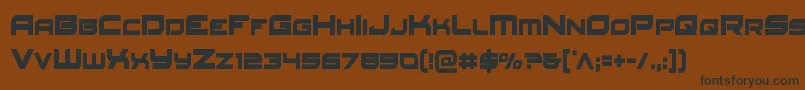 Redrocketcond Font – Black Fonts on Brown Background