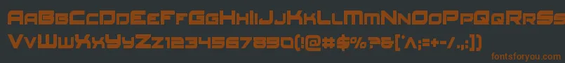 Redrocketcond Font – Brown Fonts on Black Background