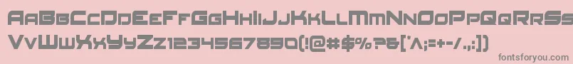 Redrocketcond Font – Gray Fonts on Pink Background