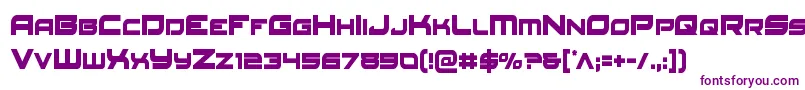 Redrocketcond Font – Purple Fonts on White Background