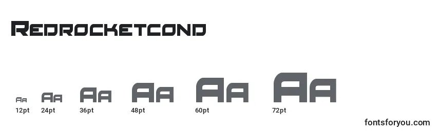 Redrocketcond Font Sizes