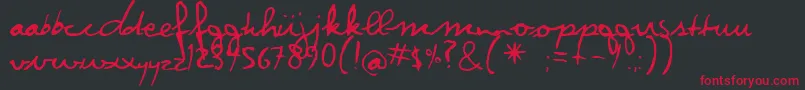 Violation Font – Red Fonts on Black Background