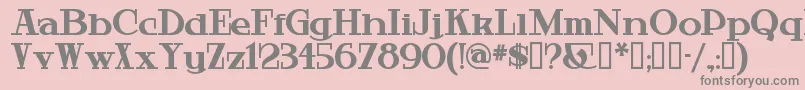 Hardw Font – Gray Fonts on Pink Background