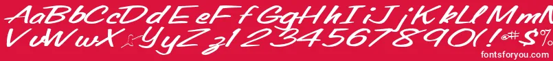 Oldingspirit76Bold Font – White Fonts on Red Background