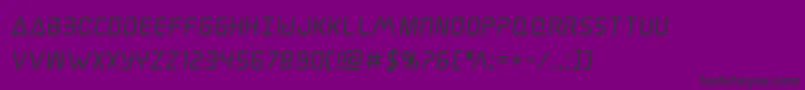 Шрифт Elitedangerboldsemital – чёрные шрифты на фиолетовом фоне