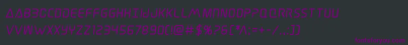 Elitedangerboldsemital Font – Purple Fonts on Black Background