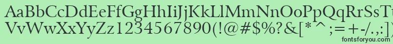 BitstreamArrusBt Font – Black Fonts on Green Background