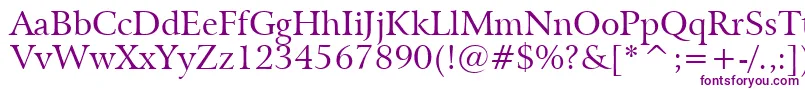 BitstreamArrusBt Font – Purple Fonts on White Background