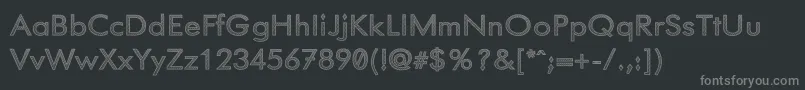 Phoenixarise Font – Gray Fonts on Black Background