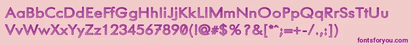 Phoenixarise Font – Purple Fonts on Pink Background