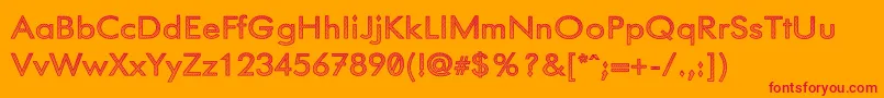 Phoenixarise Font – Red Fonts on Orange Background